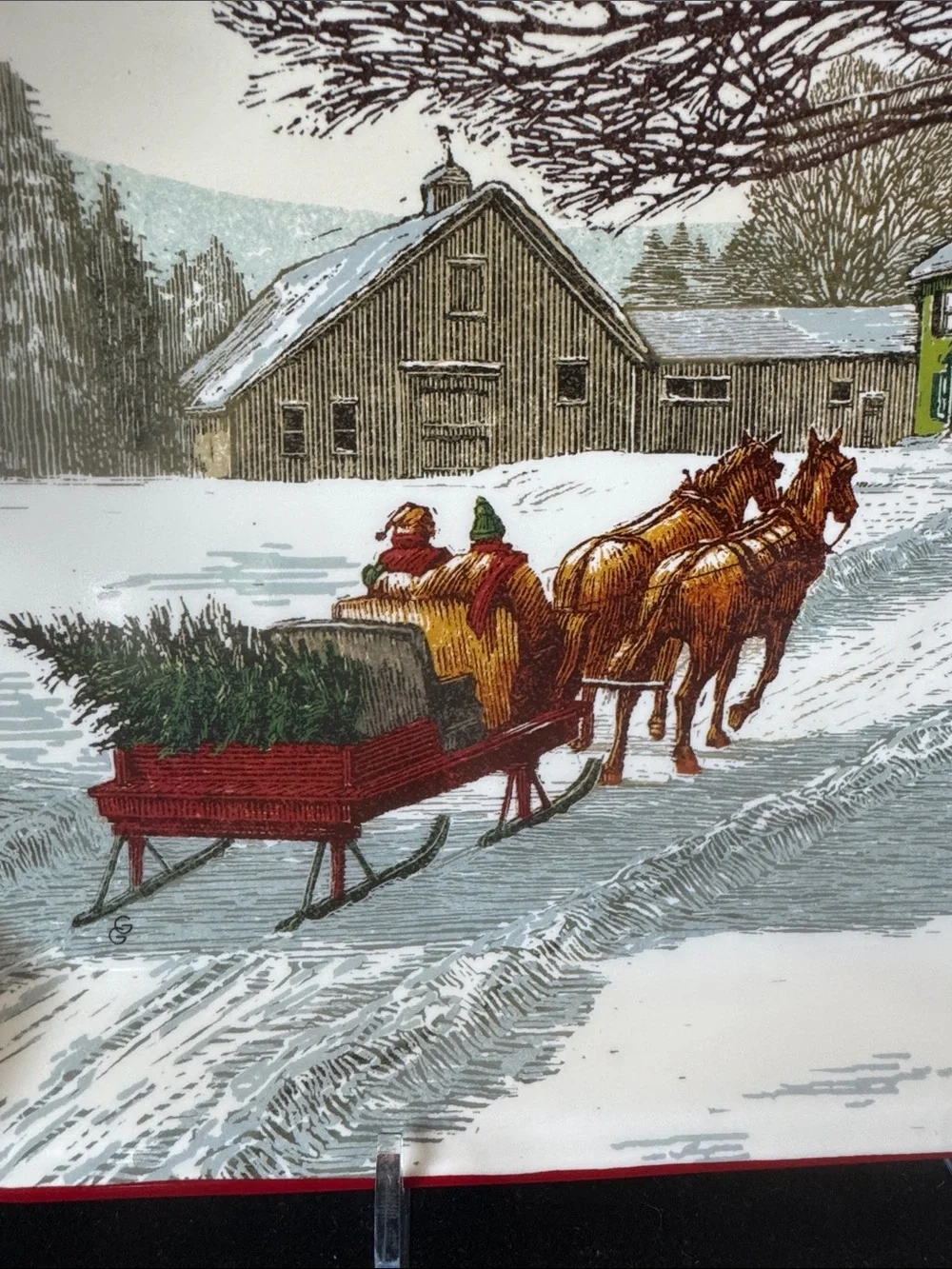 Hallmark Christmas in Evergreen Holiday Serving Platter